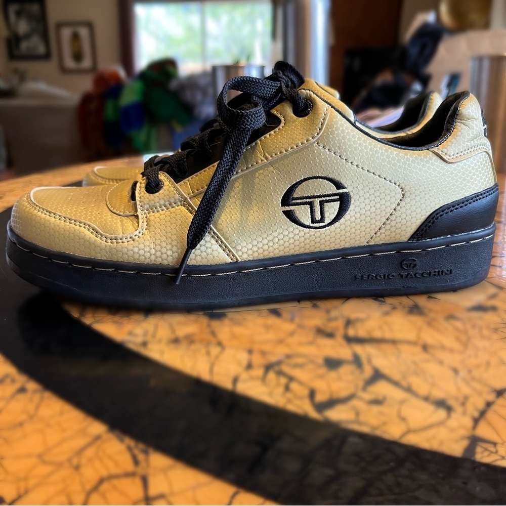 Sergio Tacchini ‘Cash’ Tennis‎ Sneakers EU 40.5 Rare Gold Color Court Racquet